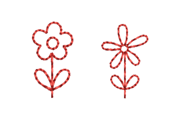 Doodle Flower Outline Embroidery Set Review