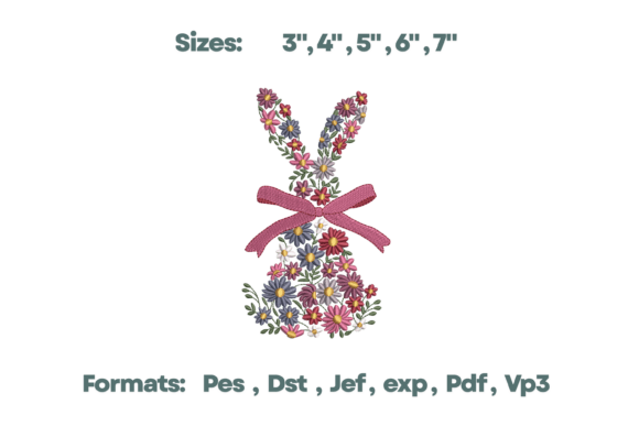 Floral Bunny Silhouette Embroidery Art Review