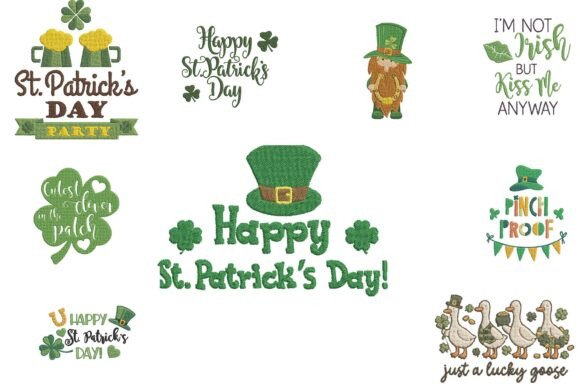 Happy St. Patrick s Day Embroidery Bundle Review