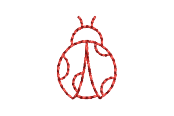 Ladybug Outline Redwork Embroidery Review