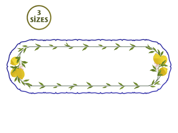 Lemon Table Runner Embroidery Design Review