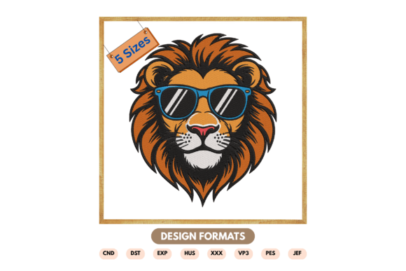 Lion with Sunglasses Embroidery Design Review