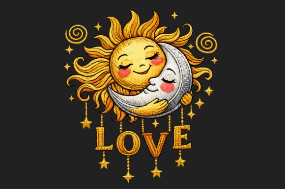 Love Sun and Moon Face Stars Embroidery Review