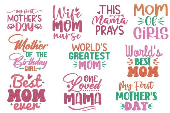 Mothers Day Mom Quotes Embroidery Pack Review