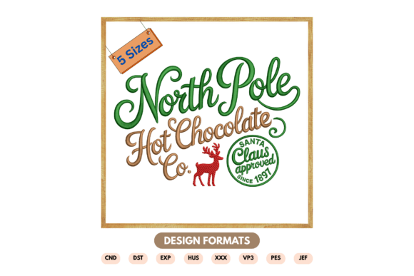 North Pole Hot Chocolate Co Embroidery Review