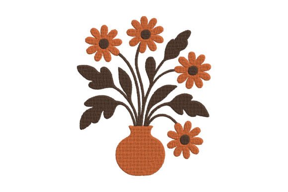 Orange Daisy Embroidery Design Review