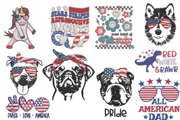 Patriotic Dog USA Embroidery Bundle Review