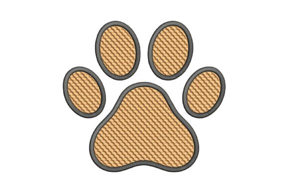 Paw Embroidery Design for Holiday Collections