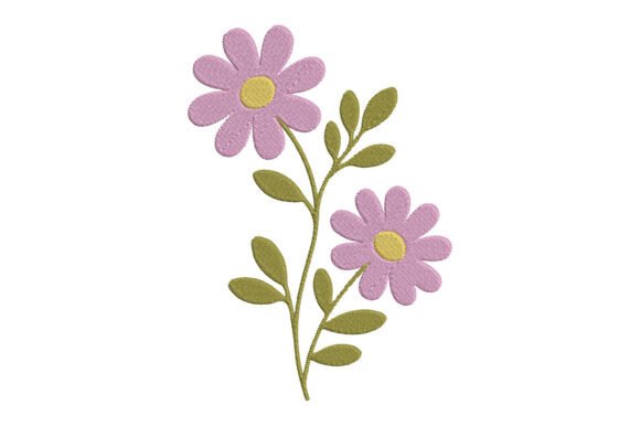 Pink Daisy Flower Embroidery Design Review