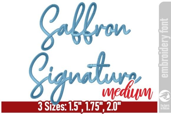 Saffron Signature Embroidery Font - M Review