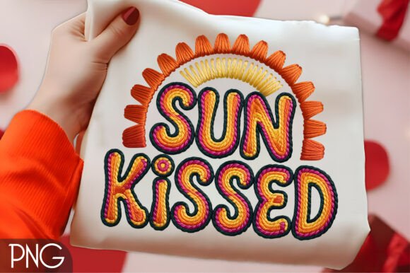 Sun Kissed Embroidery Summer PNG Design Review