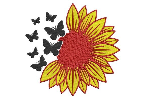 Sunflower Butterfly Embroidery Design Review