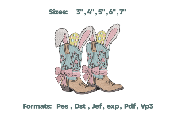 Teal Western Easter Boots Embroidery Review